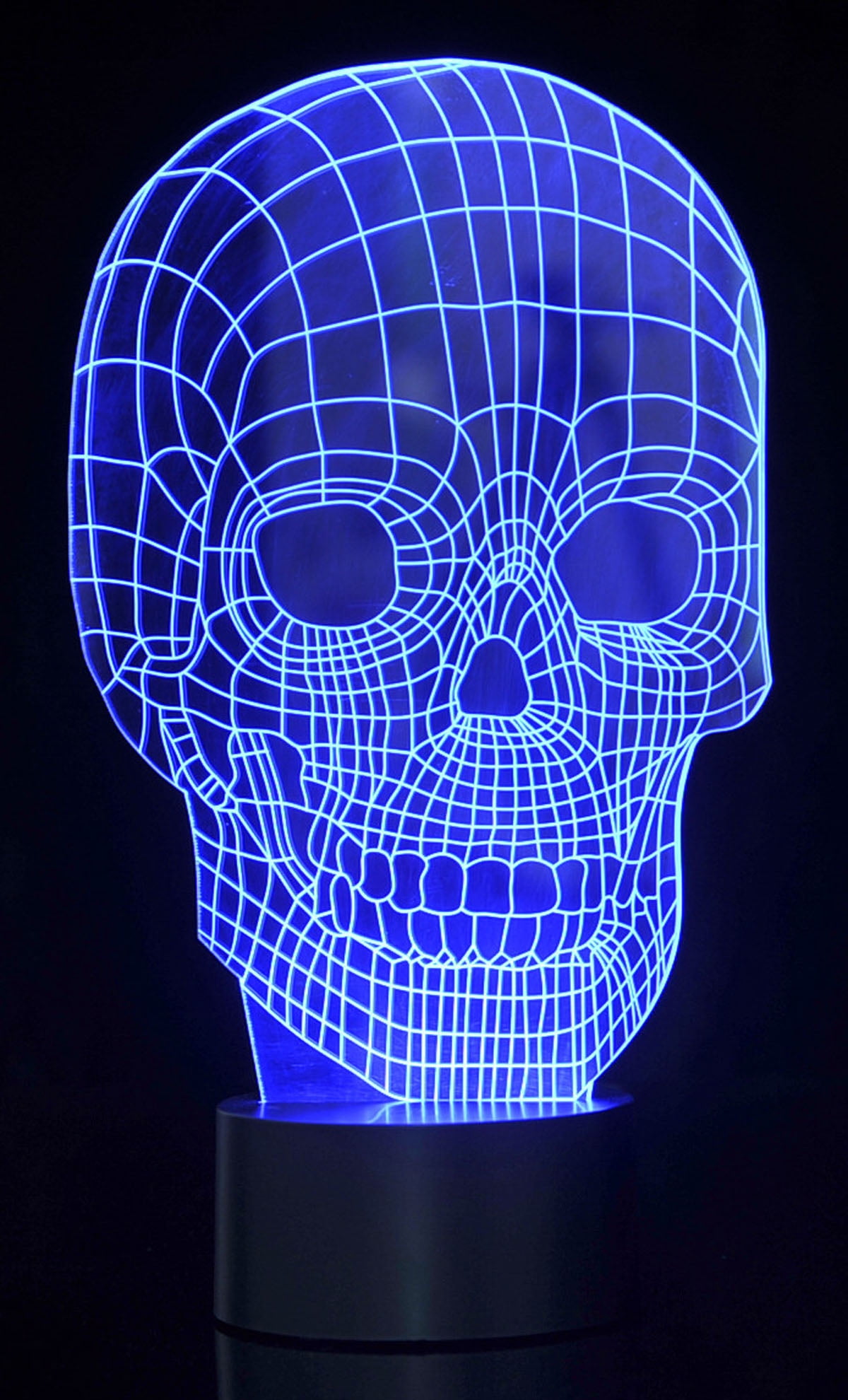 Board No More! 3D Skull Laser Cut Precision LED Lights