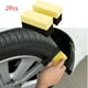 thumbnail image 1 of 2 esponjas aplicadoras para limpiar neumáticos de coche | Espuma EVA amarilla de alta densidad | Para abrillantar, encerar y pulir llantas | Diseño antirayaduras, superabsorbente, fácil de guardar, 1 of 6