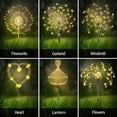 thumbnail image 2 of CTAnnie Solar Garden Lights 8 Pack, Solar Powered Outdoor Decorative Lamps, 120 LED Solar Firework Lights with Remote Control, 8 Modes Waterproof DIY Landscape Lighting for Backyard Garden Decoration, 2 of 6