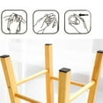 thumbnail image 3 of 96 Pcs Coussin de Pied de Chaise Diy Protection de Sol Rond Carré, 3 of 9