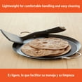thumbnail image 6 of IMUSA 11-Inch Round Carbon Steel Nonstick Comal with Metal Handles, Black, 6 of 11