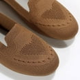 thumbnail image 5 of Nrmvnmi Women's Loafers Mesh Knit Shoes Round Toe Low Wedge Comfort Soft Slip on Walking Flats Shoes Coffee Mothers Day Gifts, 5 of 9