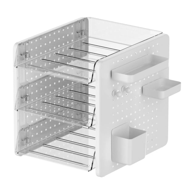 Estantería de organizador de escritorio estante de estantería independiente estante de libros versátiles de almacenamiento de libros versátiles para 27.5CMX33CMX31.4cm