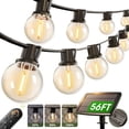 thumbnail image 1 of Cadena de luces solares Addlon de 56 pies, 27 bombillas G40, control remoto, 1 of 9