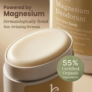 Natural Deodorant for Women - Aluminum & Baking Soda Free, USA Made for Long-Lasting Odor Protection, Made with 55% Organic Ingredients, Kid & Sensitive Skin Safe Magnesium Deodorant