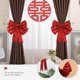 thumbnail image 2 of Pajarita roja grande, delicada, con nudo, para decoración de bodas y fiestas., 2 of 7