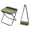 Green, variant on Foldable Backpack Stool, 2026 New Portable Folding Camping Stool, Tiny Foldable Stool which can Turned Into a Satchel, Lightweight Ultralight Pocket Chair, for Fishing Hiking Hunting (Black)