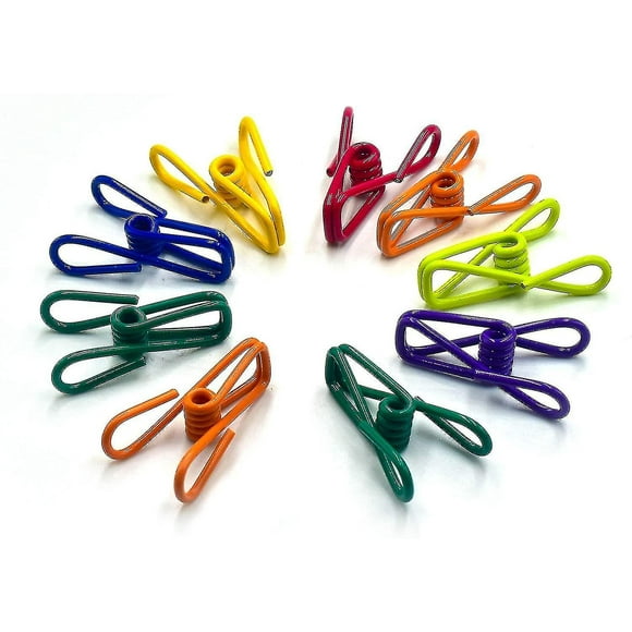 Chip Clips, Utility Pvc-coated Steel Clip For Food Package, Chips Bag, Clothes, , Pack Of 16, 2 Inch$chip Clips, Bag Clips(random Color)