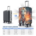 thumbnail image 4 of Kdxio Starry Sky Cute Horse Pattern Luggage Cover for Travel,Elastic and Durable,Fits 18-32 Inch,Anti-Scratch Suitcase Protector-No luggage included, 4 of 5