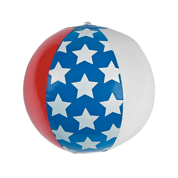 Fun Express Inflate Flag Beach Unisex Balls Multicolor, 12 Count