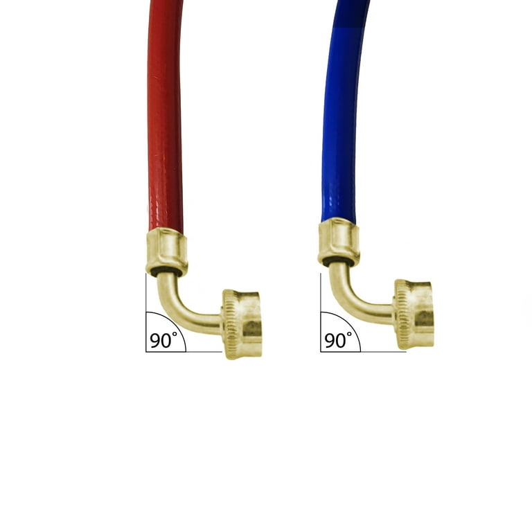 Dr. Rooter 5 ft Hot and Cold Water Supply Hoses 2 pc for Washing Machine -  Walmart.com