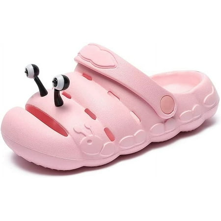 

KAQ Kids Cute Caterpillar Garden Clogs Sandals Boys Girls Summer Slip On Slipper Slides Lightweight Outdoor Children Beach Play Shoes