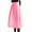 #164-Pink, variant on AUNVITO Women's A-Line Pleated Skirt Elastic Waist Flowy Chiffon Midi Long Skirt Casual