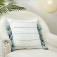 thumbnail image 3 of Saro Lifestyle Tassel Fantasy Stripe Poly Filled Throw Pillow, 3 of 3