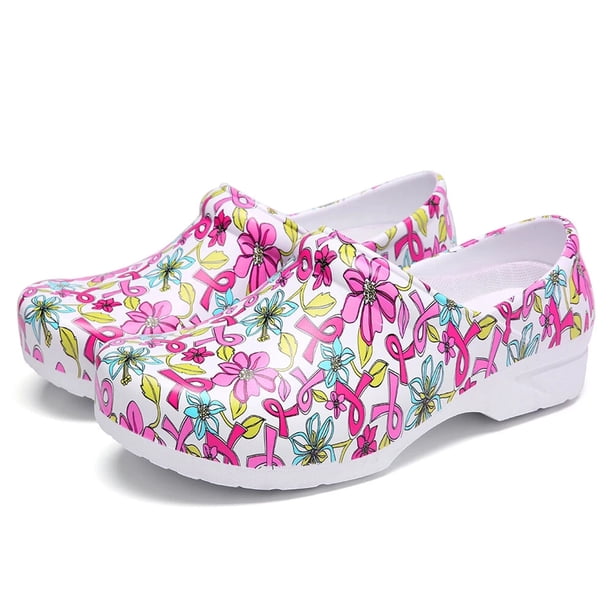 Zuecos de jardín unisex con estampado, impermeables y ligeros, de EVA, antideslizantes