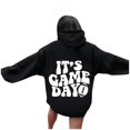 thumbnail image 4 of WEAIXIMIUNG Sweatshirts pour Femmes Tendance Graphiques à Capuche Pull Automne et Hiver Mode Ample Imprimé Rugby Sweat à Capuche, 4 of 5