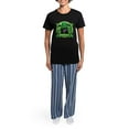 thumbnail image 4 of CafePress - Happy St. Patrick's Day Schip Women's Dark Pajamas - Women's Short Sleeve Print T-Shirt and Pants Dark Cotton Pajama Set, 4 of 7