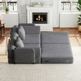 thumbnail image 7 of Leumius Chenille Convertible Sofa Bed,72" Folding Sleeper Couch with Two Side Storage Pockets for Living Room,Bedroom,Grey, 7 of 7