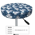 thumbnail image 4 of Gukieu Snow Penguin Print Round Chair Cover, Dust-proof and Non-slip Bar Chair Protective Cover, Suitable for Bars, Restaurants, Offices-14 inch, 4 of 7