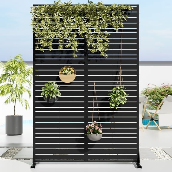 MAYEERTY Privacy Screen Fence, Heavy Duty Fence Privacy Screen Outdoor，Black