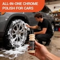 thumbnail image 2 of JJEAN-Chrome Cleaner & Car Scratch Remover Spray. All-in-One ​Chrome Polish for Cars​ & Metal Restorer, Wheel Polishing Kit, and Golf Club Polish, Scratch Repair, Clean, Polish, & Protect in One Step, 2 of 3