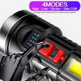 thumbnail image 4 of Portable USB Rechargeable Handheld Flashlight Electric Torch for Hiking Fishing, 4 of 8