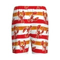 thumbnail image 2 of Haiem Red Lobster Men's Pajama Short with Soft Woven Cotton Elastic Waistband Sleep Short-3X-Large, 2 of 9