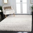 thumbnail image 2 of SAFAVIEH Hudson Jaden Striped Shag Area Rug, Ivory/Grey, 6' x 9', 2 of 10
