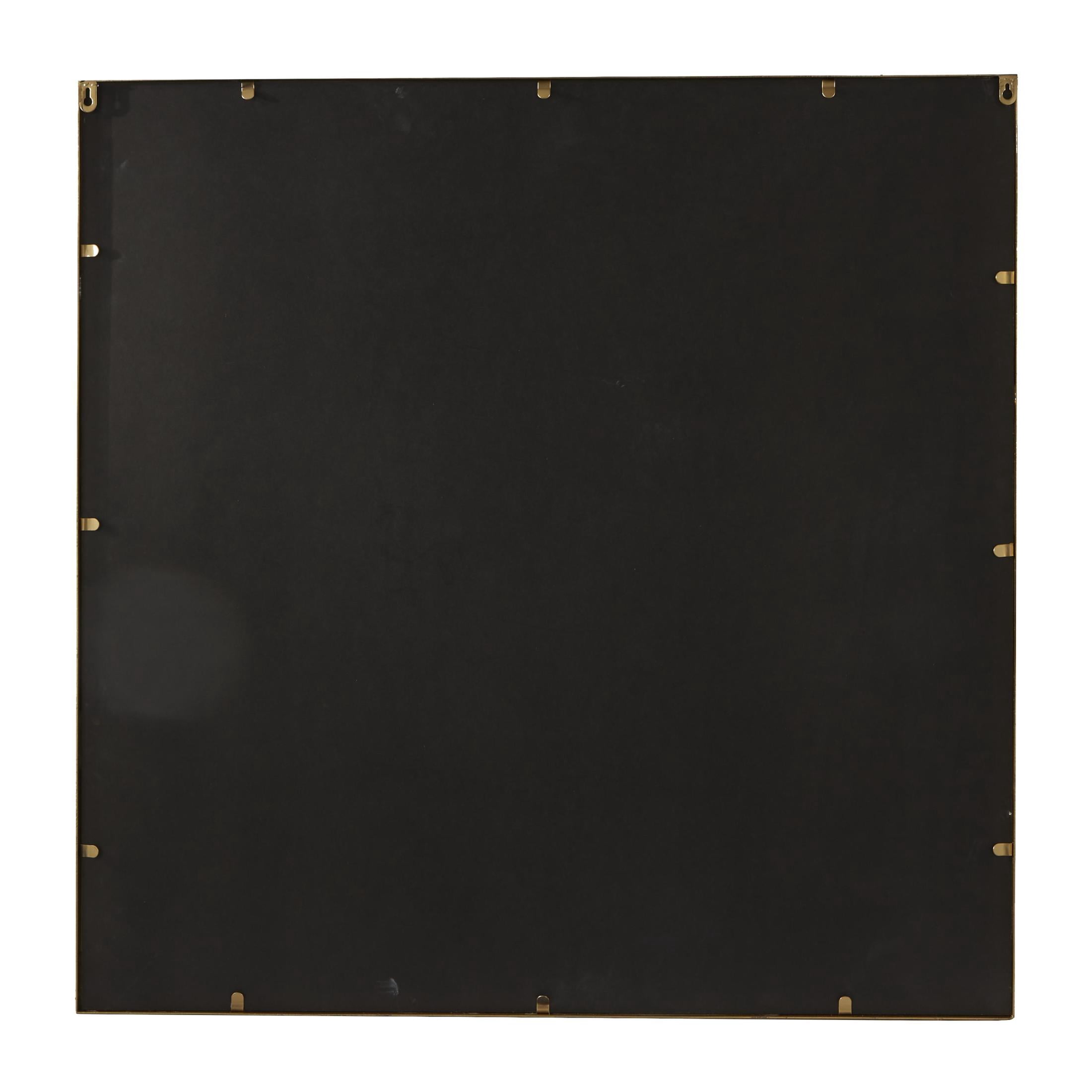 CosmoLiving by Cosmopolitan 36" x 36" Gold Window Pane Inspired Wall Mirror