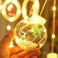 thumbnail image 4 of Luces de cortina de árbol de Navidad, decoración cálida de habitación de luces LED, 4 of 5