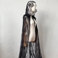 thumbnail image 5 of Yvsxxv 1Pc Black Lace Formal Hooded Cloak Versatile Shawl Veil for Women, 5 of 7