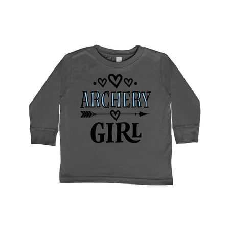 

Inktastic Archery Girl Bow Hunting Gift Toddler Toddler Girl Long Sleeve T-Shirt