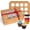 Brown-25pack, variant on 6 Pack Cupcake Boxes Hold 12 Standard Cupcakes, Food Grade Bakery Carrier with Windows and Inserts for Cupcakes, Muffins, Pastries, Portable Dessert Storage Boxes