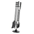 thumbnail image 4 of veasfak Ensemble d'Outils de Cheminée Pelle Portable Base Stable Pinces Extérieur Intérieur Support de Poker, 4 of 9