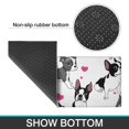 thumbnail image 6 of Pug and Love Heart Kitchen Rugs Sets Of 2,Anti Fatigue Kitchen Mat Rugs Non Slip Washable,Decorative Kitchen Floor Mats for Kitchen,Sink,Laundry,17"x30"+17"x47", 6 of 7