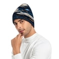 thumbnail image 6 of BZSMCE Winter Beanie Hats Warm Cozy Cap Celestial Blossoms Pattern, 6 of 7