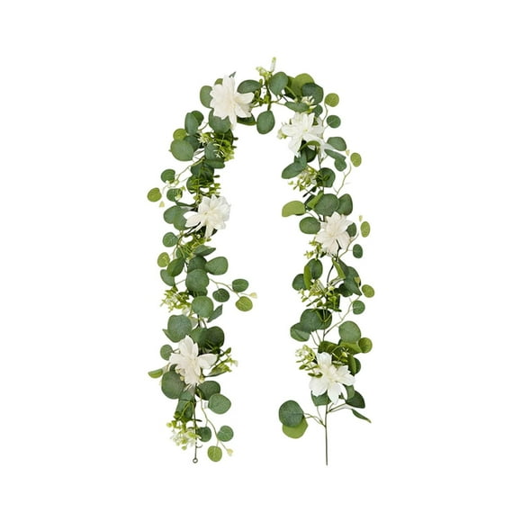 Savings Clearance for Home Decor!LongLiYi Faux Greenerys Eucalyptuss Leaf Vines Home Decor Spring Decoration