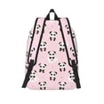 thumbnail image 2 of Lsque Cute Kawaii Panda Pattern Canvas Daypack, Durable Backpack, High-quality Versatile Backpack,Vintage Compact Backpack-Small, 2 of 6