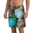 thumbnail image 2 of Kdxio Easter Egg1 Pattern Mens Casual Shorts - Drawstring Summer Beach Sports Shorts for Men, 2 of 9