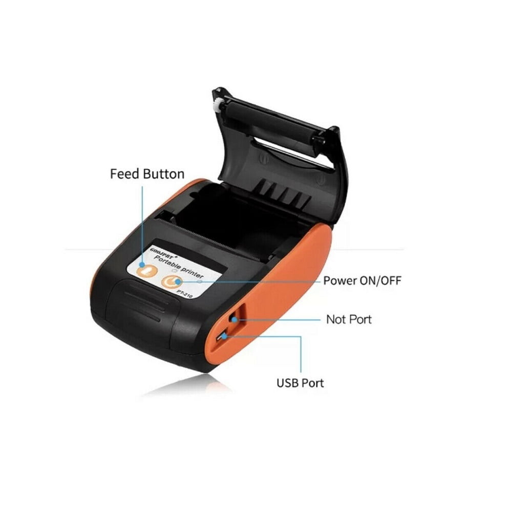 58mm Wireless Receipt Printer POS Portable Bluetooth Thermal Label Printer