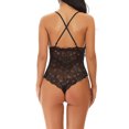 thumbnail image 3 of Mono sexy, mono de cosplay suave, mono de tela con pantalla de encaje para mujeres adultas, negro, XXL sidaley XX000036-54, 3 of 7