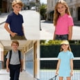 thumbnail image 6 of DOZINSIX 6 Pack Boys Girls Polo Shirts 3-17Y Solid Color Short Sleeve School Uniform Shirts, 6 of 9