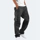 thumbnail image 2 of Pantalones cargo para hombre: múltiples bolsillos, cintura con cordón, tejido, estilo informal/deportivo para acampadas/senderismo., 2 of 8
