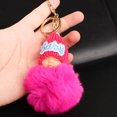 thumbnail image 4 of Llavero para Coche Accesorios Lindo Muñeca de Piel Sintética Bolsa Decoración Rosa jinwen Colgante de felpa de mujer, 4 of 8