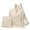 Beige, variant on Backpack Purse for Women,Corduroy Travel Satchel Handbag,Convertible Design Bag with Wallet,2 Piece