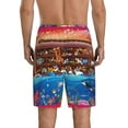 thumbnail image 3 of Easygdp Animals On Noah's Ark2 Men's Short Pajama Pants, Sleep Shorts, Household Pants, Casual Pants with Pockets - Small, 3 of 9