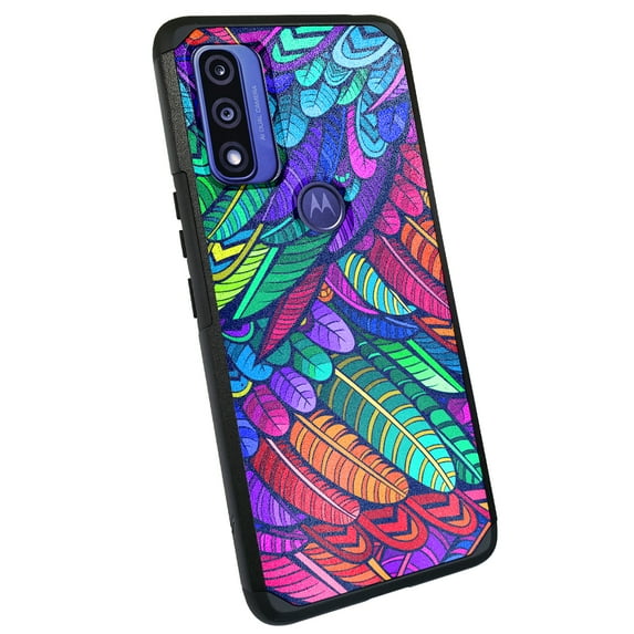 DALUX MetKase Hybrid Slim Phone Case Compatible with Motorola Moto G Pure / G Power (2022) - Wild Feathers