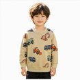 thumbnail image 6 of TOWED22 Toddler Baby Boy Girl Long Sleeve Crewneck Pullover Sweatshirt Sweater Outfits Cartoon Printed Casual Clothes(Khaki,3-4 Y), 6 of 6