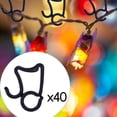 thumbnail image 6 of Mornei Holiday Light Clips Christmas Light Clips for Hanging String Lights Birthday Black 40 Pieces, 6 of 9