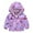 Purple, variant on XBASW Toddler Baby Kids Hooded Rain Coat Jackets for Girls Cartoon Printed Windbreaker Jackets Spring Autumn Raincoat Outerwear for Girls 1-8Y